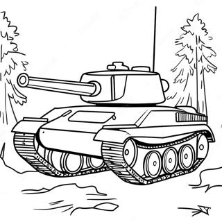 Ayrintili Ii Dunya Savasi Tanki Savas Alani Boyama Sayfasi 116416-51791