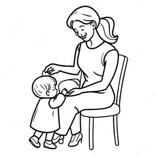 Cocuga Yardim Eden Sefkatli Anne Boyama Sayfasi 116517-52032
