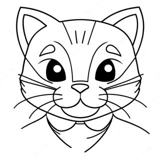 Maskeli Super Kedi Boyama Sayfasi 116570 52077