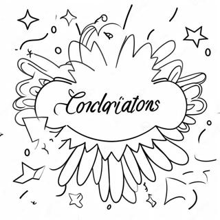 Neseli Tebrikler Afisi Boyama Sayfasi 116698 52177