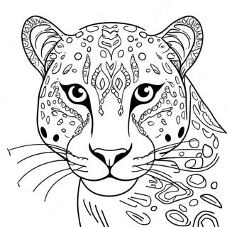 Zarif Leopar Boyama Sayfasi 117393-52709