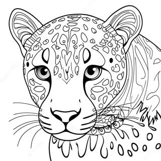 Zarif Leopar Boyama Sayfasi 117393-52710