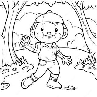 Wally Darling Parkta Oynuyor Boyama Sayfasi 118014 53185