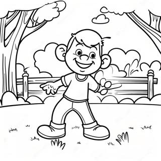 Wally Darling Parkta Oynuyor Boyama Sayfasi 118014 53186