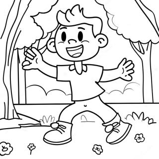 Wally Darling Parkta Oynuyor Boyama Sayfasi 118014 53187