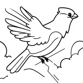 Ucan Renkli Kardinaller Boyama Sayfasi 118371-53565