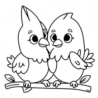 Sevimli Bebek Kardinaller Boyama Sayfasi 118372-53457