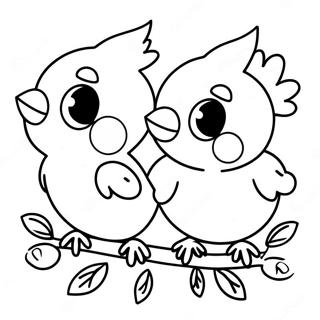 Sevimli Bebek Kardinaller Boyama Sayfasi 118372-53569