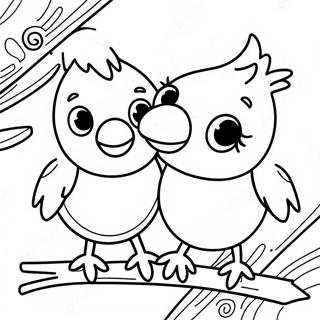 Sevimli Bebek Kardinaller Boyama Sayfasi 118372-53570