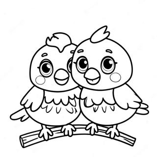 Sevimli Bebek Kardinaller Boyama Sayfasi 118372-53571