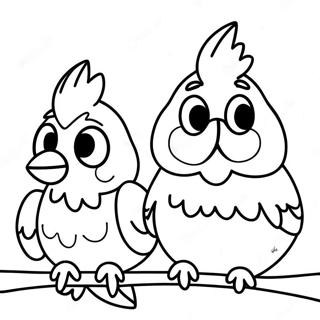 Sevimli Bebek Kardinaller Boyama Sayfasi 118372-53572