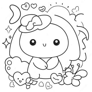 Kawaii Sevimli Doodle Boyama Sayfasi 118882-53962