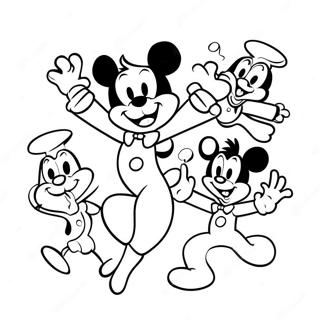 Animaniacs Cilgin Dans Boyama Sayfasi 119168 54197