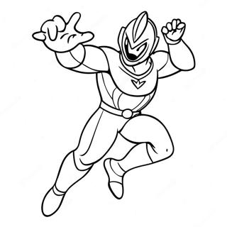 Ultraman Aksiyon Pozunda Boyama Sayfasi 119372 54349