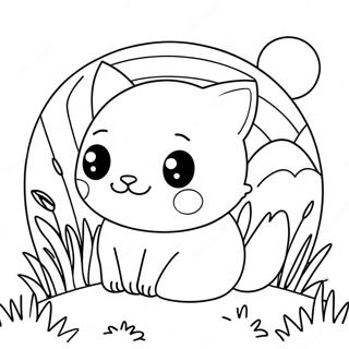 Sevimli Kedi Uykusu Poppy Playtime Boyama Sayfasi 119399-54376