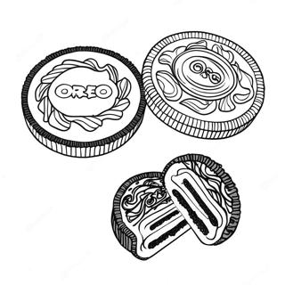 Oreo Kurabiyesi Boyama Sayfasi 119551-54481