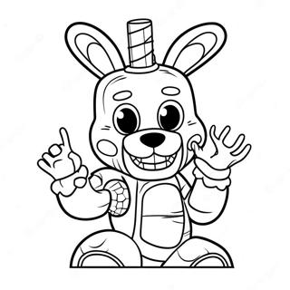 Springtrap Fnaf Boyama Sayfaları