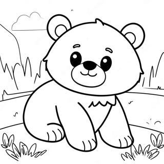 Sevimli Ayi Yavrusu Boyama Sayfasi 119991 54832