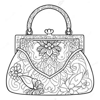 Parlak Aksam Cantasi Boyama Sayfasi 120451 55191