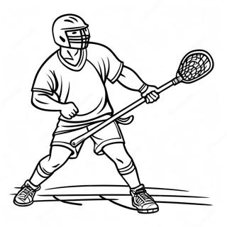 Heyecan Verici Lacrosse Oyunu Boyama Sayfasi 120630-55329