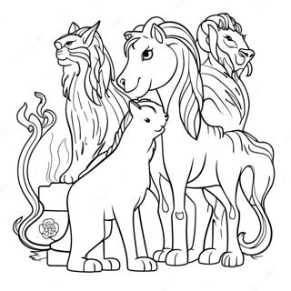 Buyulu Narnia Yaratiklari Boyama Sayfasi 121682-56318