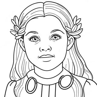 Lucy Pevensie Narniada Boyama Sayfasi 121684-56326