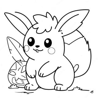 Flareon Boyama Sayfaları