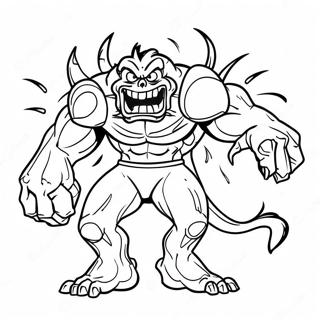 Korkutucu Super Canavar Boyama Sayfasi 122503-57017