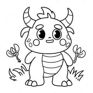 Sevimli Super Canavar Boyama Sayfasi 122504-57021