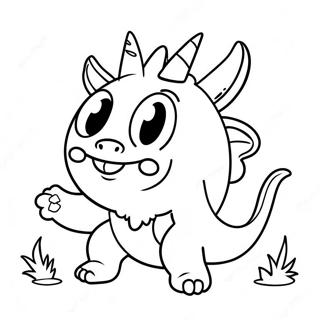 Sevimli Super Canavar Boyama Sayfasi 122504-57022