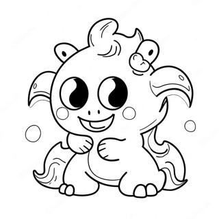 Sevimli Super Canavar Boyama Sayfasi 122504-57024