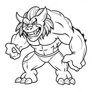 Korkutucu Super Canavar Boyama Sayfasi 122505-57025