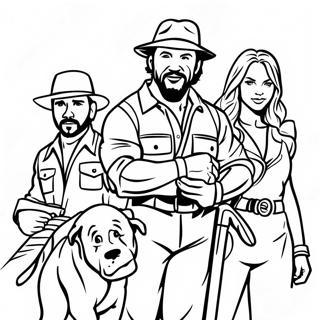 Jumanji Boyama Sayfaları