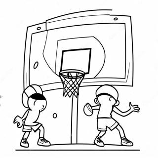 Basketbol Potası Boyama Sayfaları