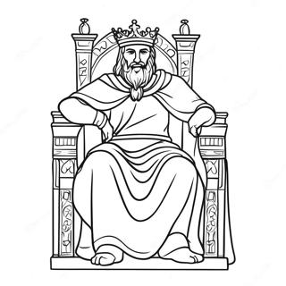 Gorkemli Kral Davidin Tahtinda Boyama Sayfasi 123278 57628