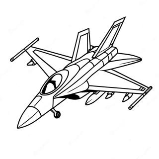 Ucusta F18 Savas Ucagi Boyama Sayfasi 123585-57854