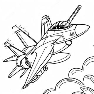 Patlamali F18 Savas Ucagi Boyama Sayfasi 123586-57857