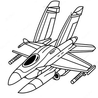 F18 Savas Ucagi Pilotuyla Boyama Sayfasi 123588-57866