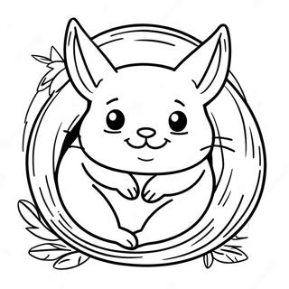 Sicacik Yuvada Tuylu Sinsilla Boyama Sayfasi 123945-58139