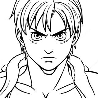 Eren Yeager Titan Formunda Boyama Sayfasi 124148 58385