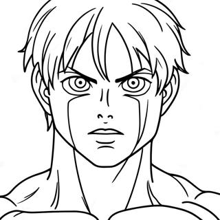 Eren Yeager Titan Formunda Boyama Sayfasi 124148 58387