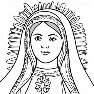 Guadalupe'nin Hanımı Boyama Sayfaları