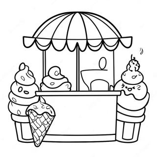 Preppy Yaz Boyama Sayfaları