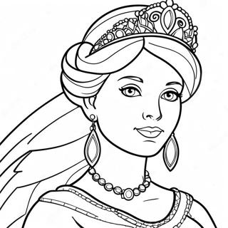 Kraliyet Siyah Prenses Boyama Sayfasi 125284 59270
