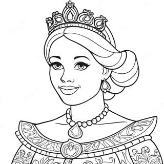 Kraliyet Siyah Prenses Boyama Sayfasi 125284 59272