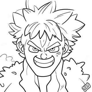 Patlayici Bakugo Aksiyon Boyama Sayfasi 125334-59306