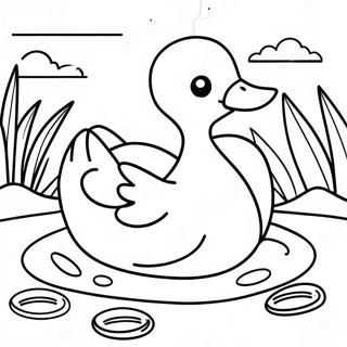 Golette Gercekci Kagit Ordek Boyama Sayfasi 125646 59557