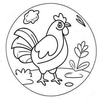 Etkilesimli Bir Tavuk Yasam Dongusu Sulu Boya Sayfasi 125877 59736