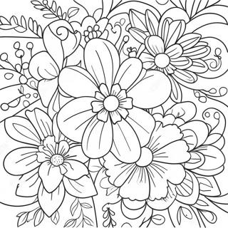 Canli Ask Cicekleri Boyama Sayfasi 126420 60157