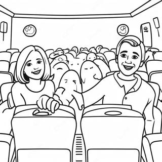 Sinemada Mutlu Aile Boyama Sayfasi 126497-60215